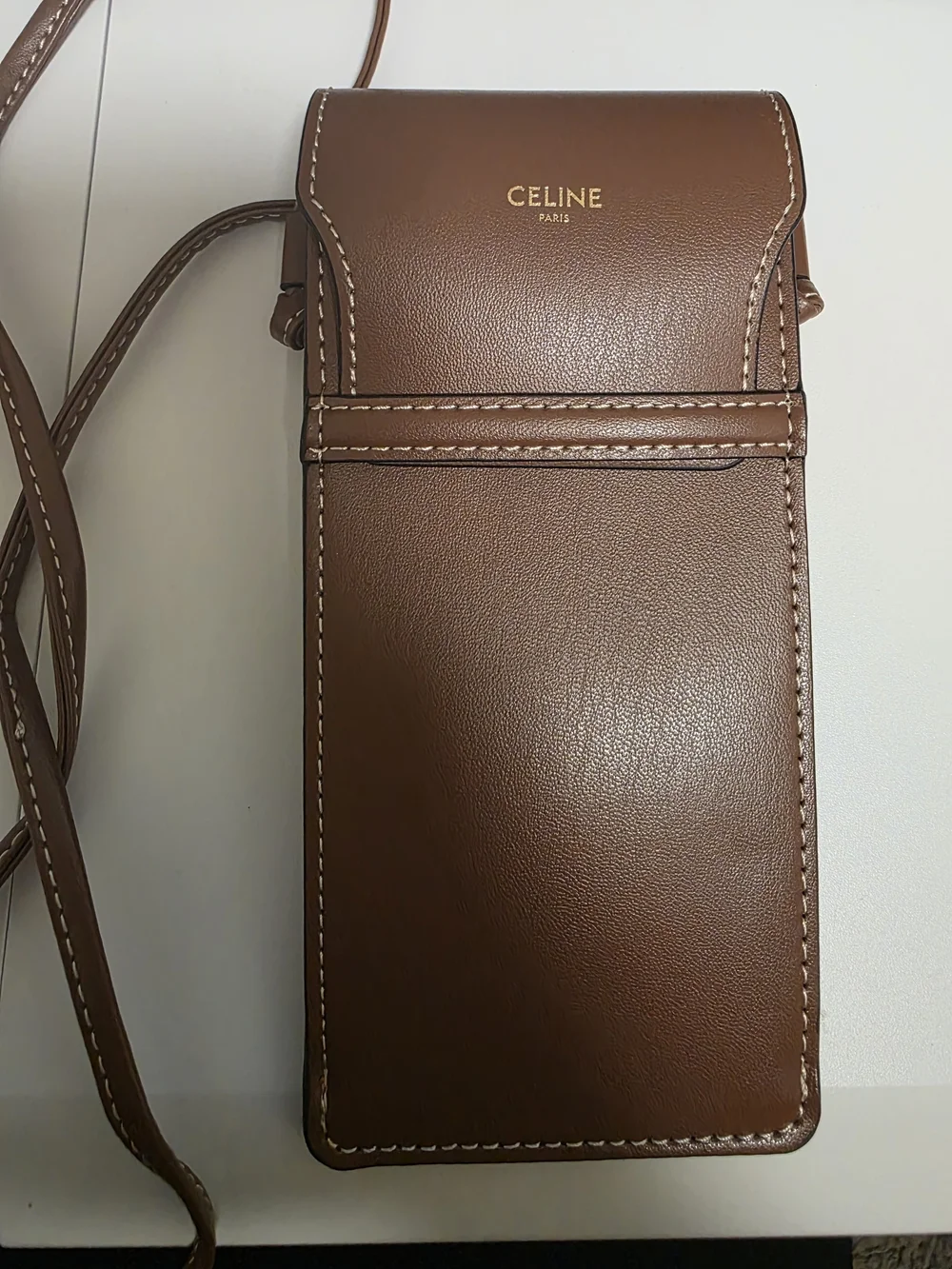Celine Tortoiseshell Oval Sunglasses with Gold Logo